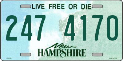 NH license plate 2474170