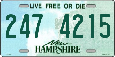NH license plate 2474215