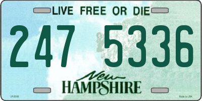 NH license plate 2475336