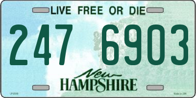 NH license plate 2476903