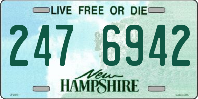 NH license plate 2476942