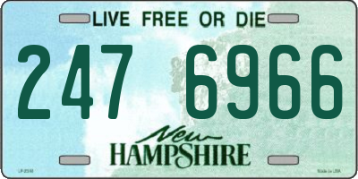 NH license plate 2476966