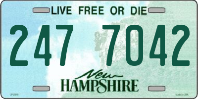 NH license plate 2477042