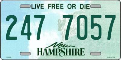 NH license plate 2477057