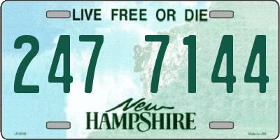 NH license plate 2477144