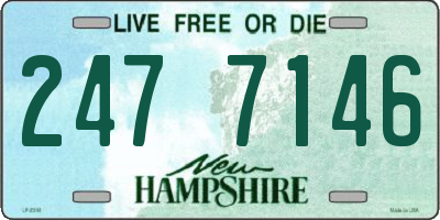 NH license plate 2477146