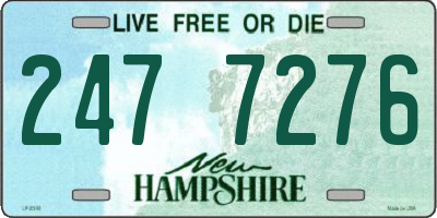 NH license plate 2477276