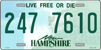 NH license plate 2477610