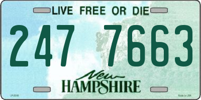 NH license plate 2477663