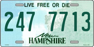 NH license plate 2477713