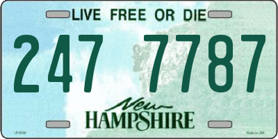 NH license plate 2477787