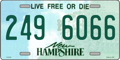 NH license plate 2496066