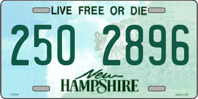 NH license plate 2502896