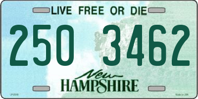 NH license plate 2503462