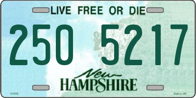 NH license plate 2505217