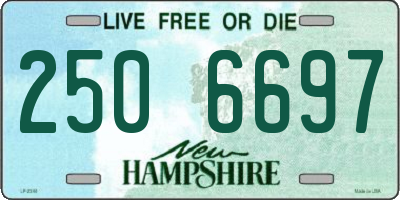 NH license plate 2506697