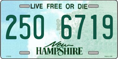 NH license plate 2506719