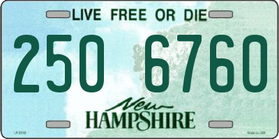 NH license plate 2506760