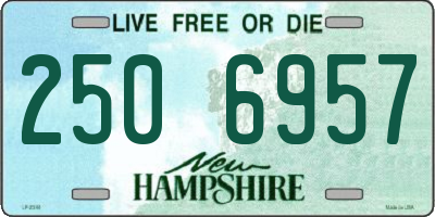 NH license plate 2506957