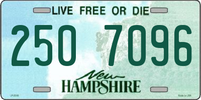 NH license plate 2507096