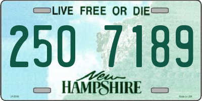 NH license plate 2507189