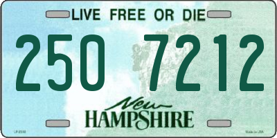 NH license plate 2507212