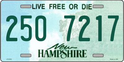 NH license plate 2507217