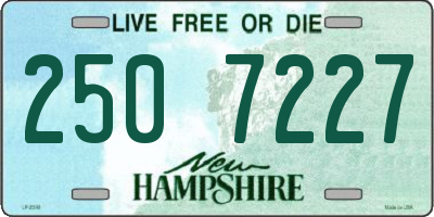 NH license plate 2507227