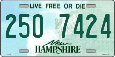 NH license plate 2507424