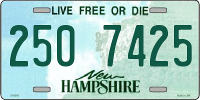 NH license plate 2507425