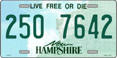 NH license plate 2507642