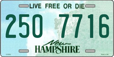 NH license plate 2507716