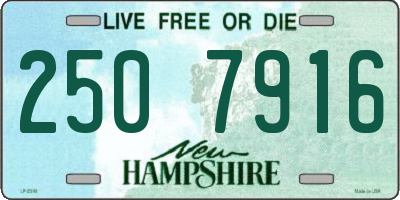 NH license plate 2507916