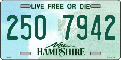 NH license plate 2507942