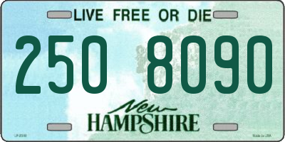 NH license plate 2508090