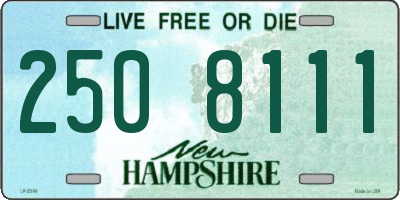NH license plate 2508111