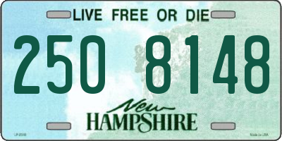 NH license plate 2508148