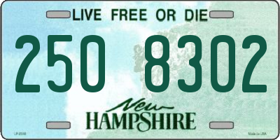 NH license plate 2508302