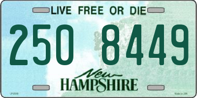 NH license plate 2508449