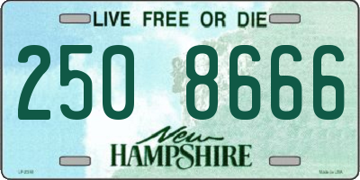 NH license plate 2508666