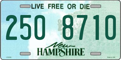 NH license plate 2508710