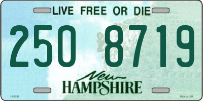 NH license plate 2508719