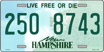NH license plate 2508743