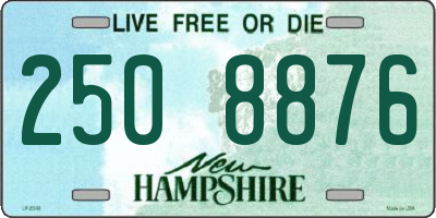 NH license plate 2508876