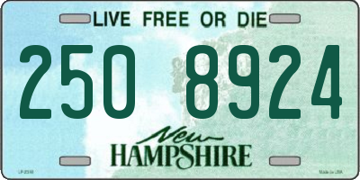 NH license plate 2508924