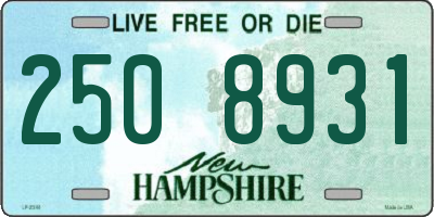 NH license plate 2508931