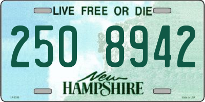 NH license plate 2508942