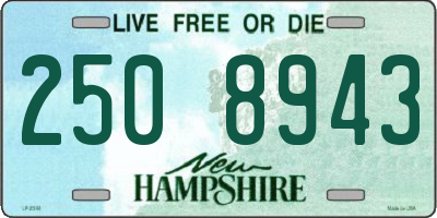 NH license plate 2508943