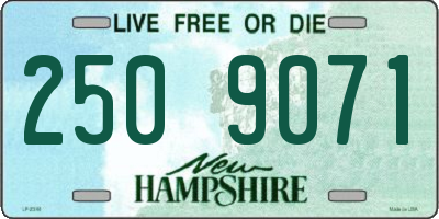 NH license plate 2509071