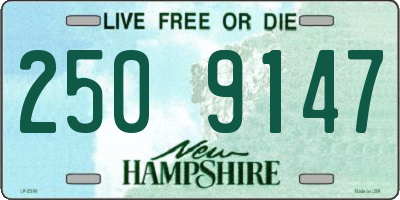 NH license plate 2509147